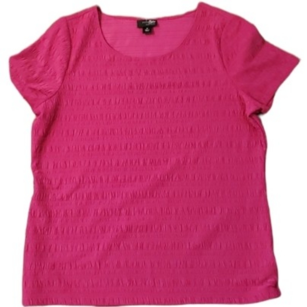 East 5th Blouse Womens Size M Pink Top Runching